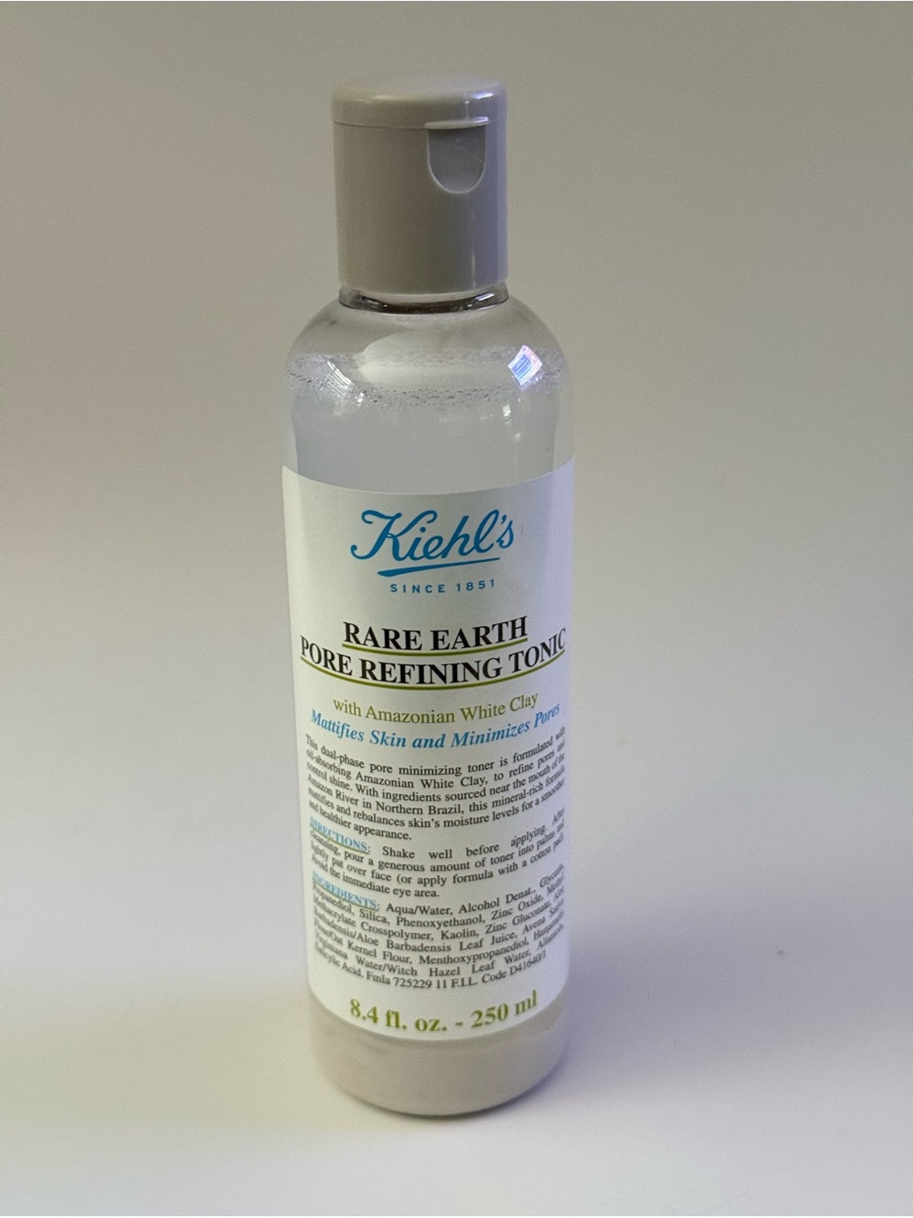 Kiehl’s Rare Earth Pore Refining Tonic 8.4 fl. oz. New & Sealed